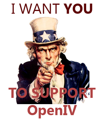 OpenIV needs you support!