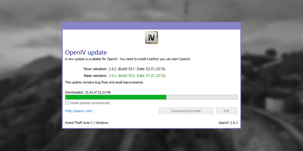 Update the new version. Openiv. openiv team. new update available. openiv снова разрешен!.